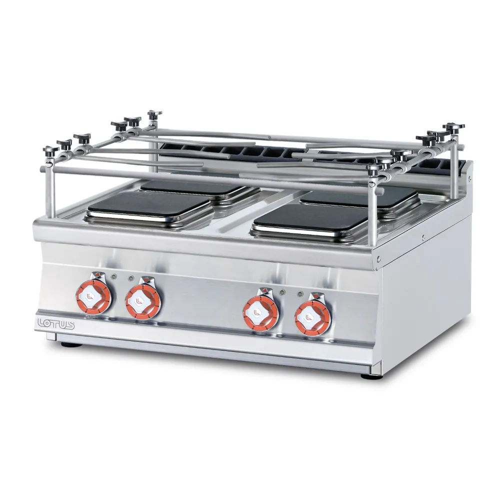 Electric hob 4 square plates  PCQT-78ETX