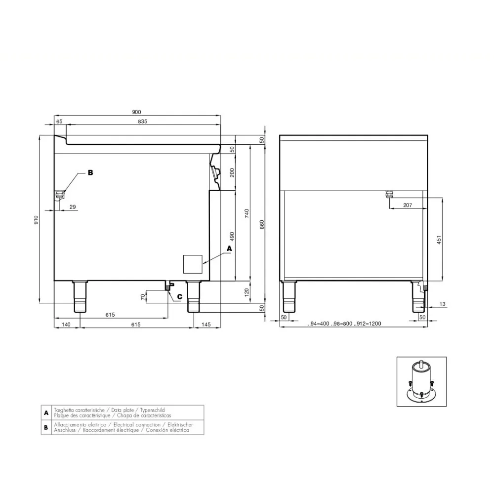 Electric Fryer 18+18 l F2/18-98ETX