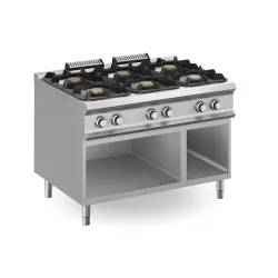 Gas stove 6 burners on open stand DOMINA PRO 900
