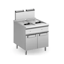 Gas fryer on closed stand 18+18  l DOMINA PRO 900