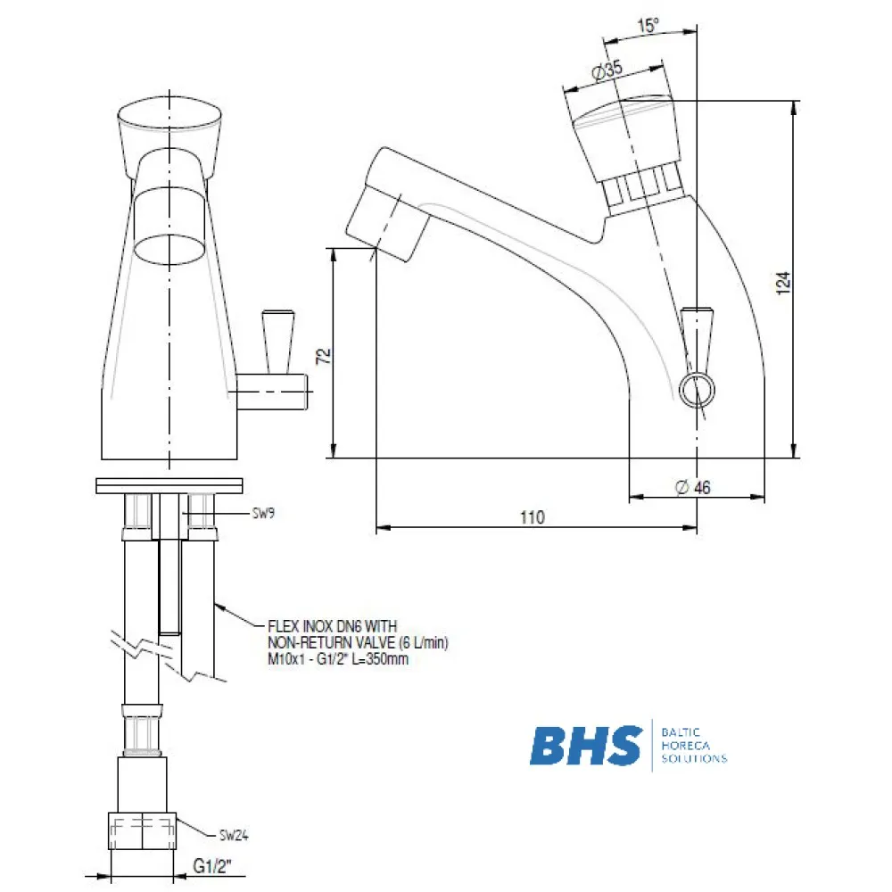 Automatic water faucet A002B