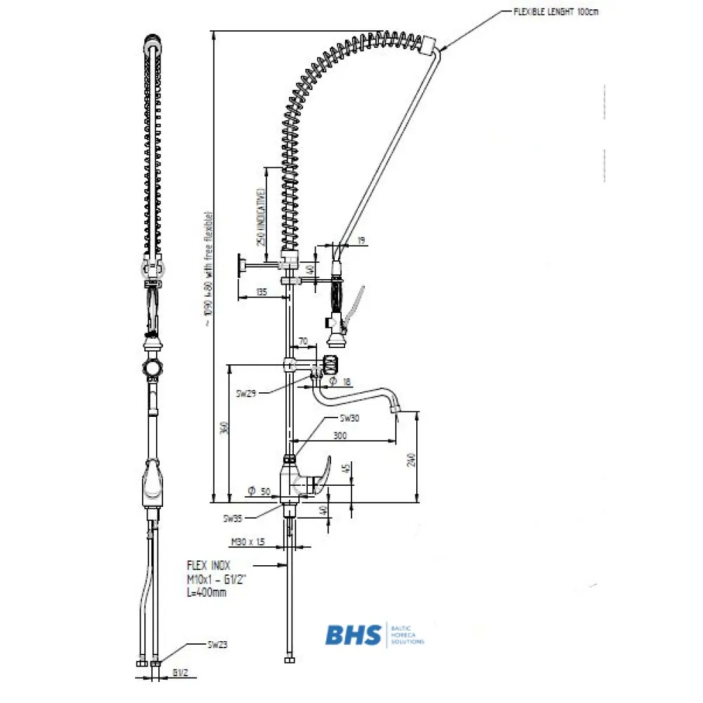 Shower with mixer 20114