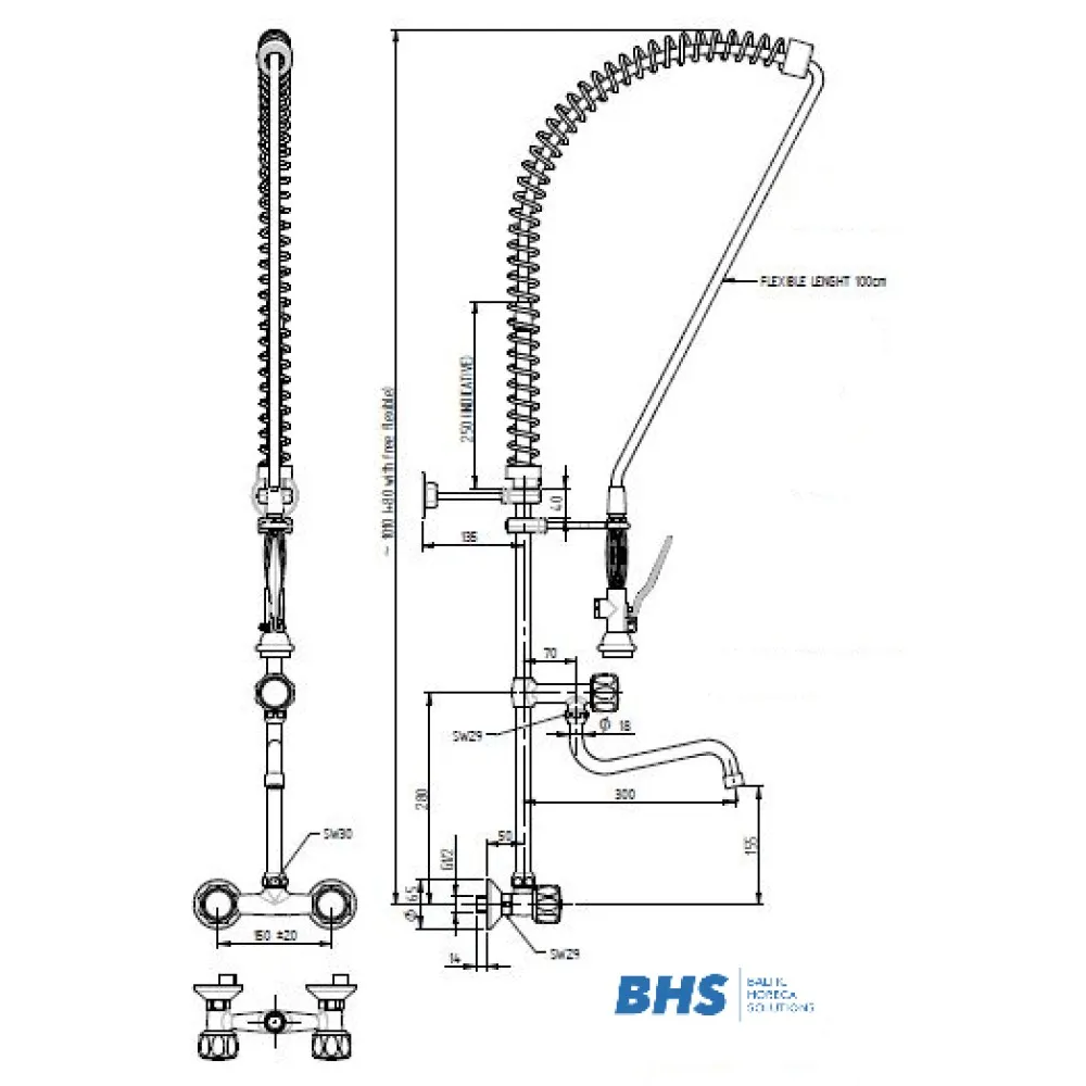 Shower with mixer 10206