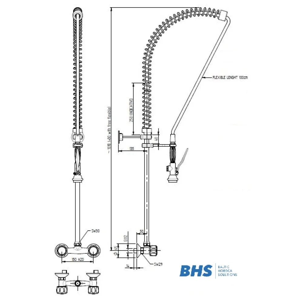 Shower with mixer 10207