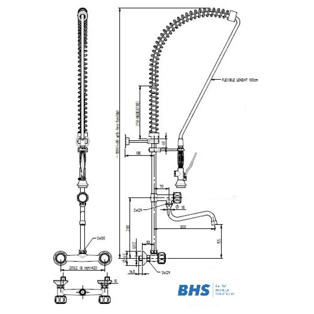 Shower with mixer 10248