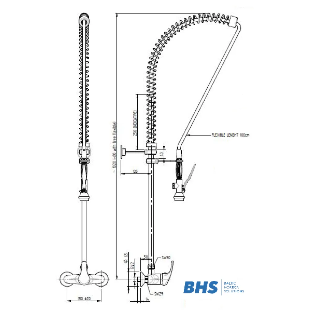 Shower with mixer 10301