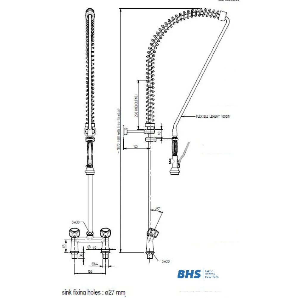 Shower with mixer 20127