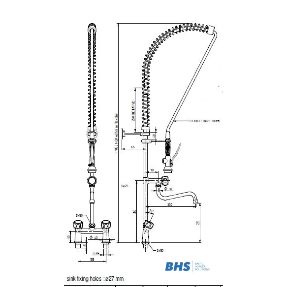 Shower with mixer 20129