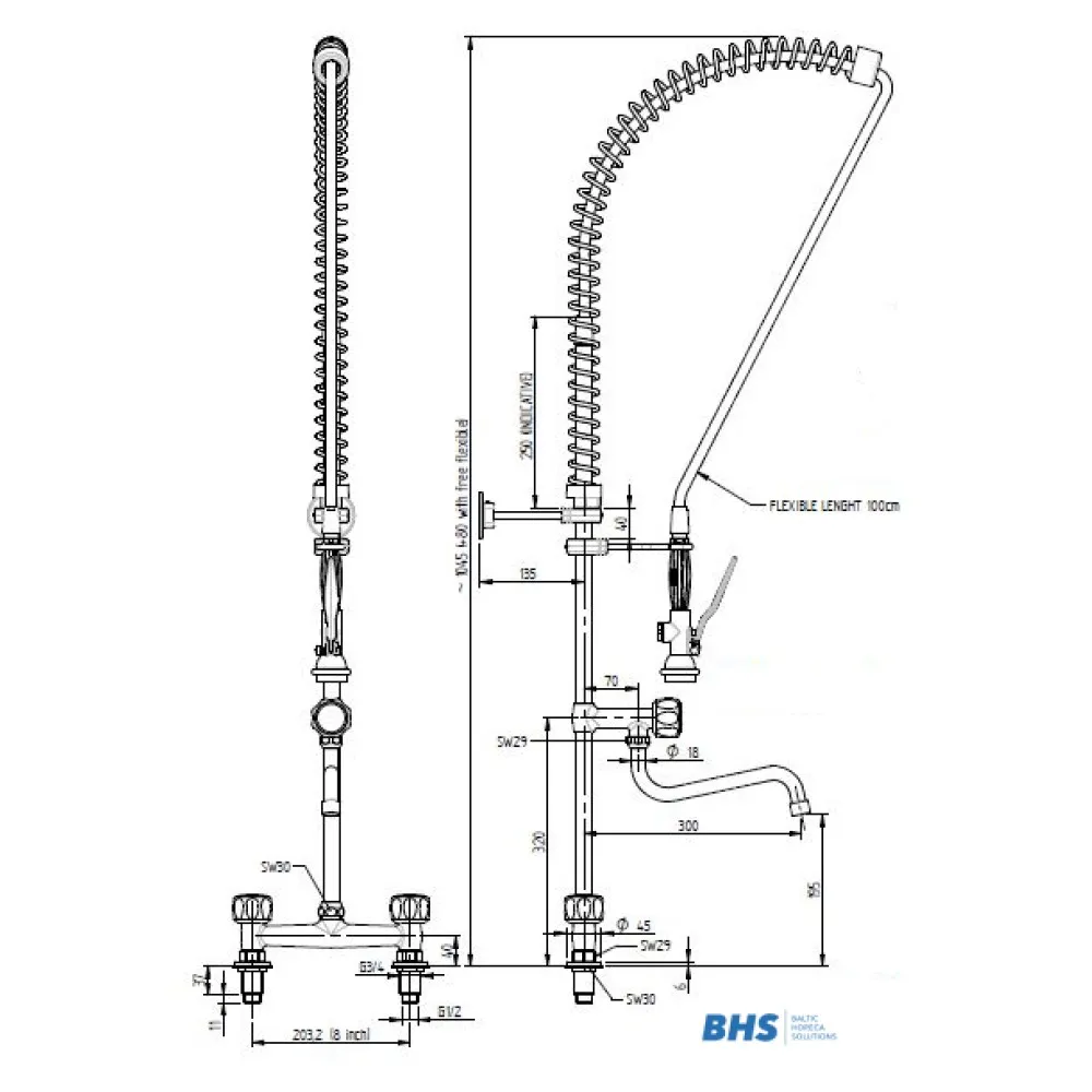 Shower with mixer 20156