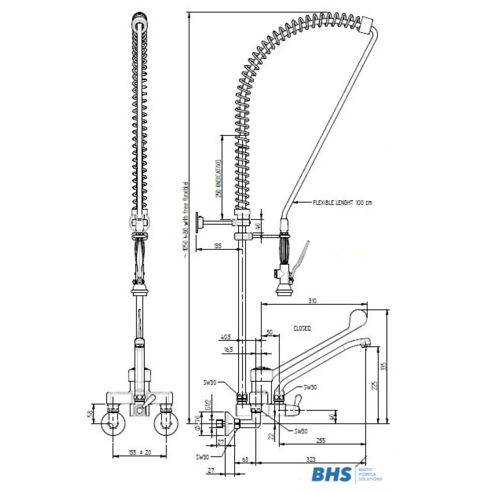 Shower with mixer 20210