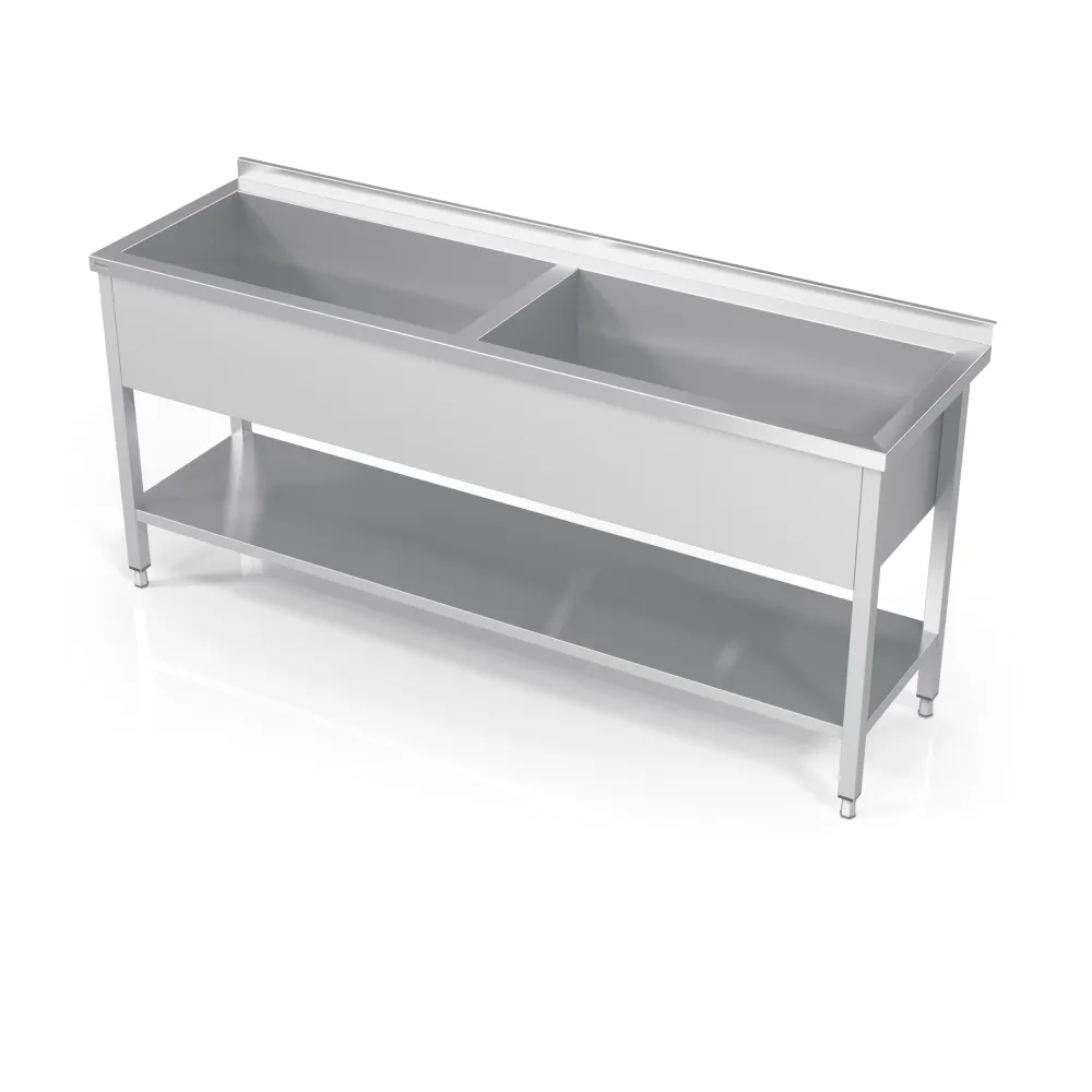 Table with two pools and shelf 2000