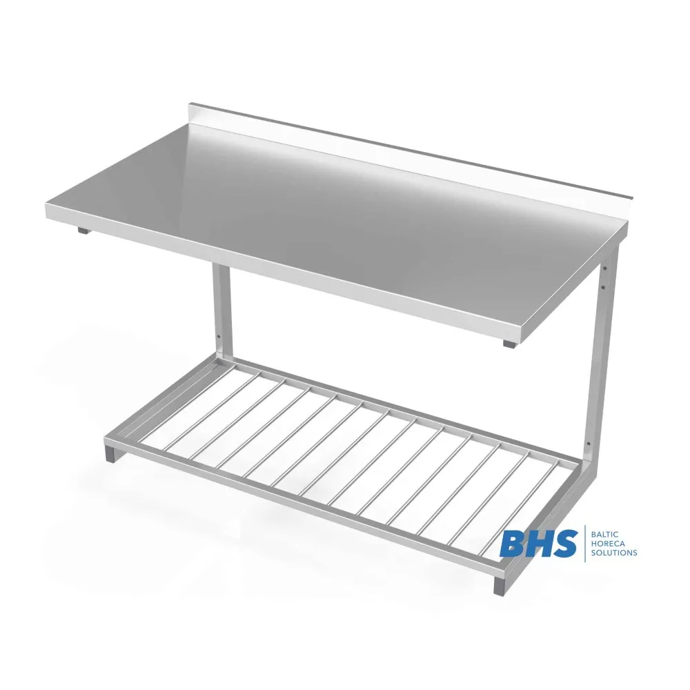 Wall mounted table with grid shelf 3100