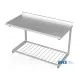 Wall mounted table with grid shelf 3100