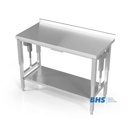 Electric Height Adjustable Table With Reinforced Shelf