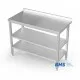 Metal table with two shelves 1100