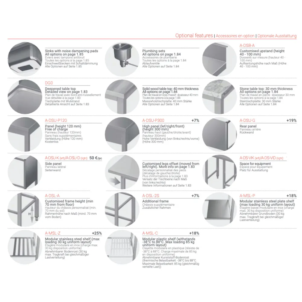 Metal table with shelf 3200