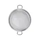 Paella pan from polished steel 80 cm