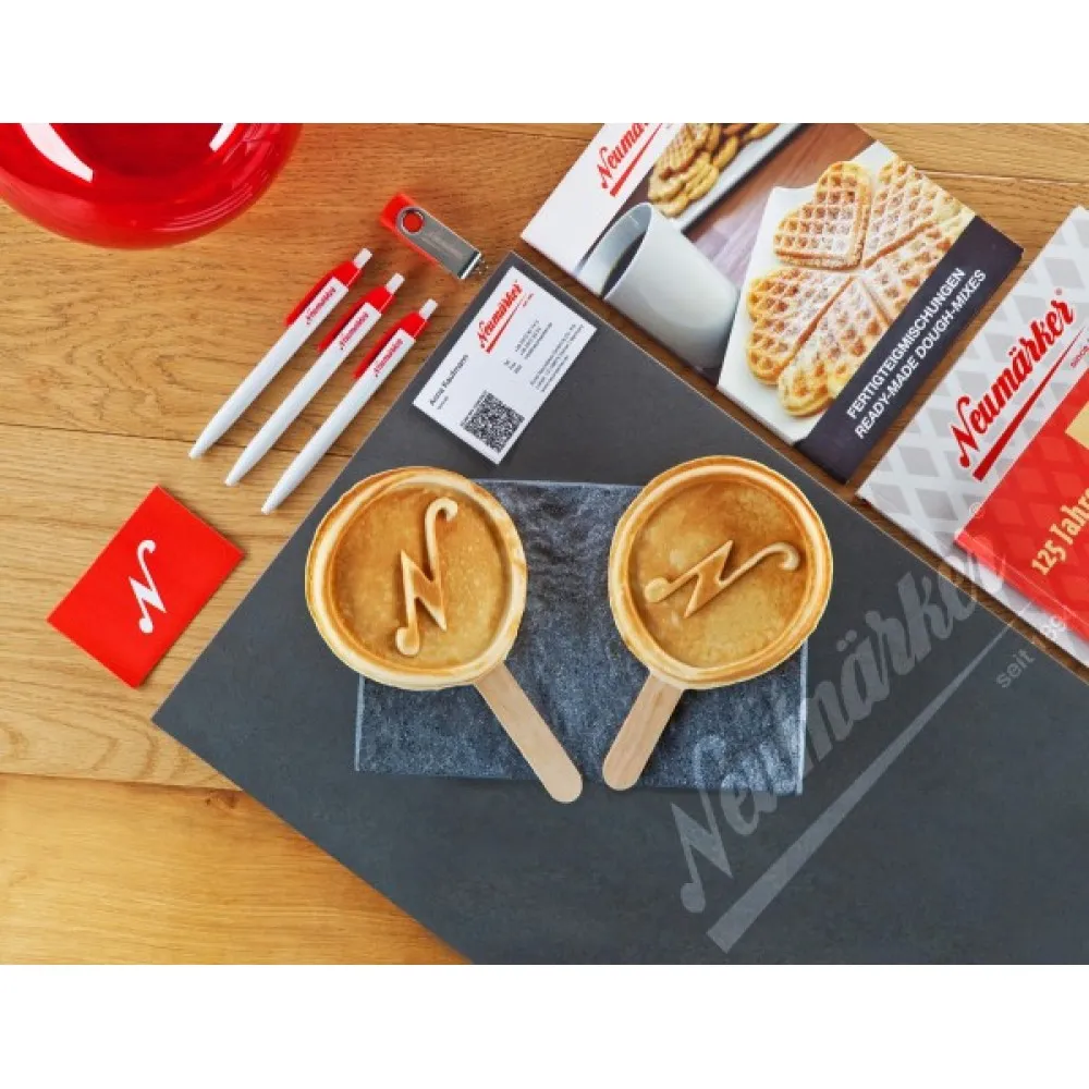 Baking plate MyLogo Waffle 2go