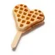 Heart on a stick baking plate