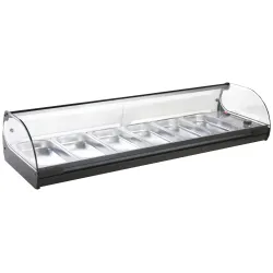 Hot Display Case for GN Containers Cristal 6 | 6x GN 1/3
