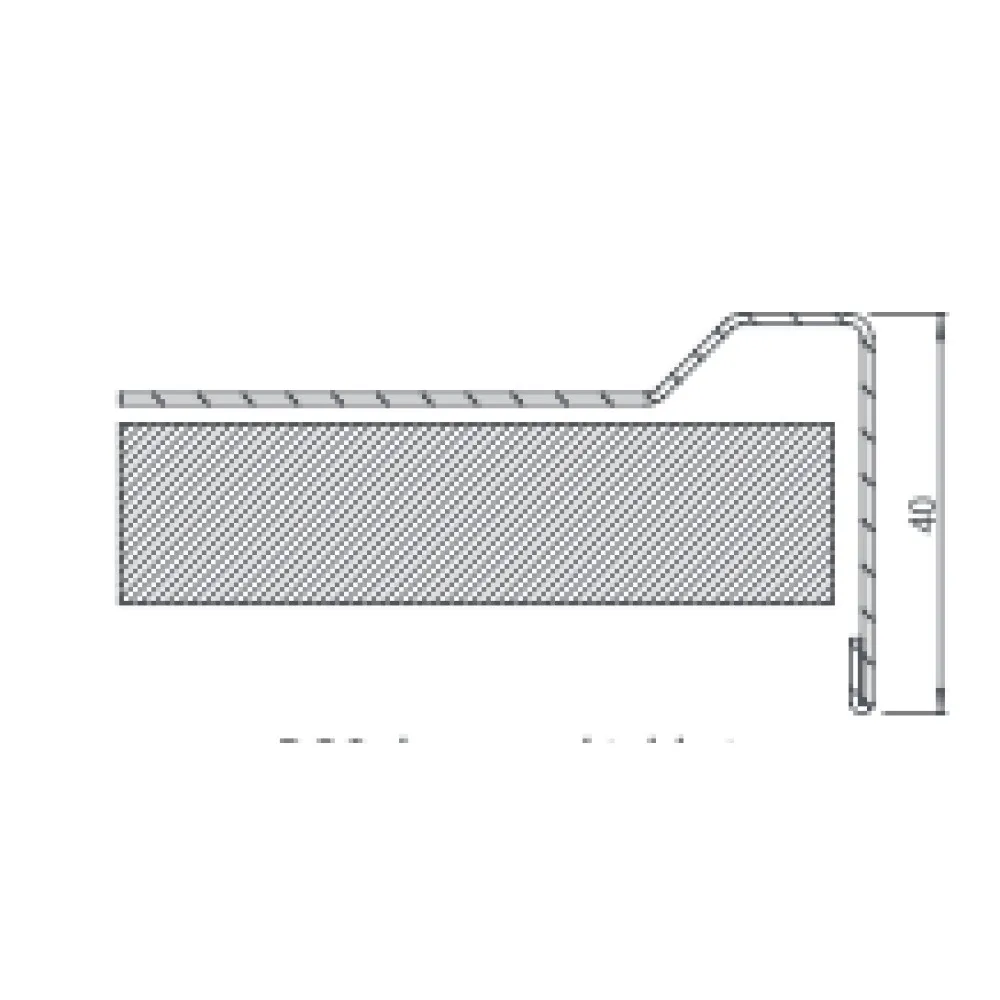 Metal table with sink and self 1500
