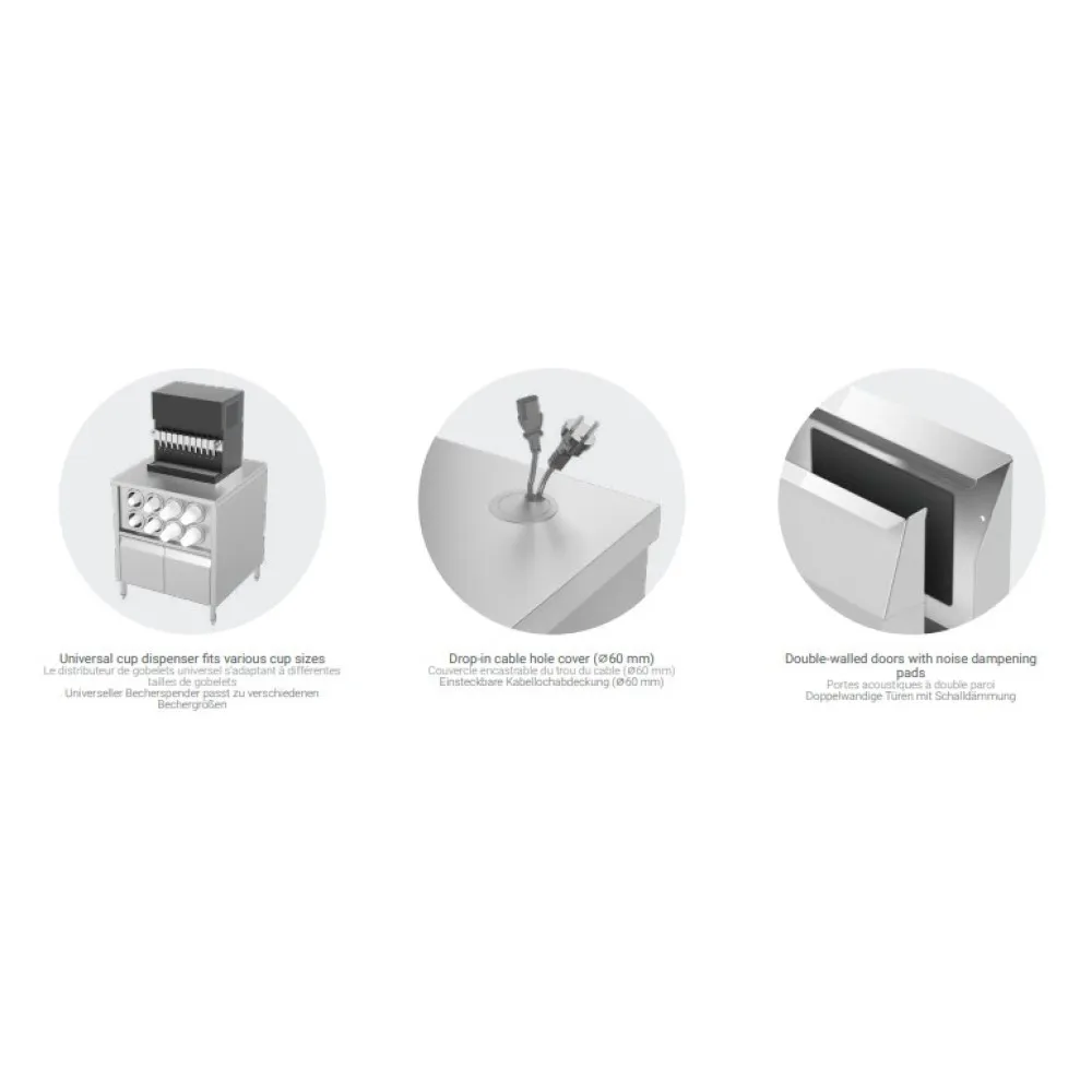 Drink Station Table With Shutting Doors