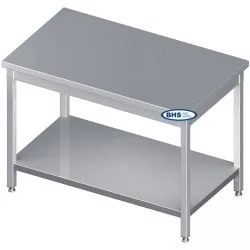 Metal table with shelf 1800