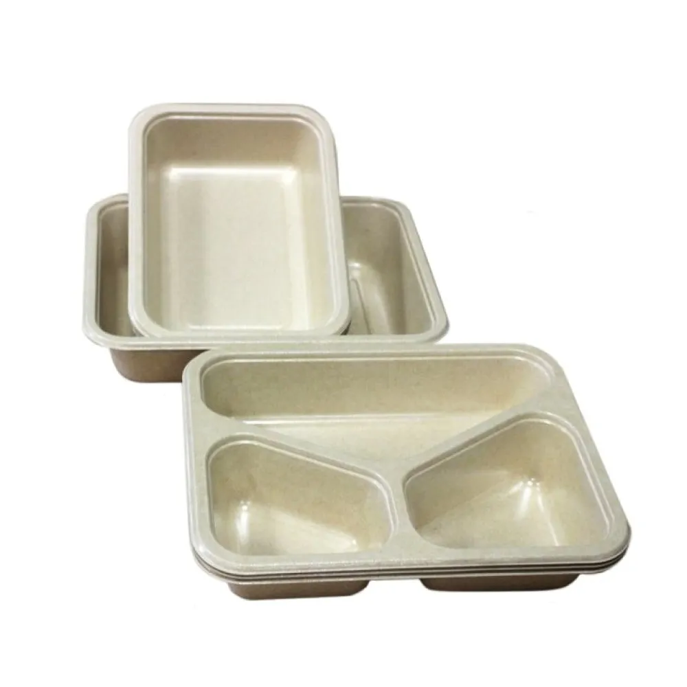 Vacuum trays Compostable 3 compart