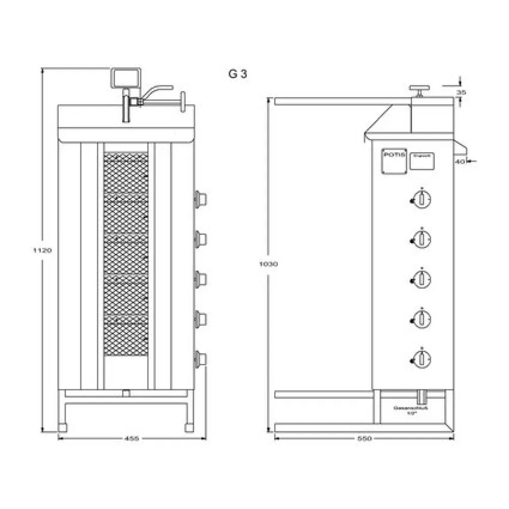 Gas gyros maker G3 50kg