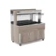 HEATED BUFFET WITH HEATING HALOGEN LAMPS ATHENA 3 BM/HALO W
