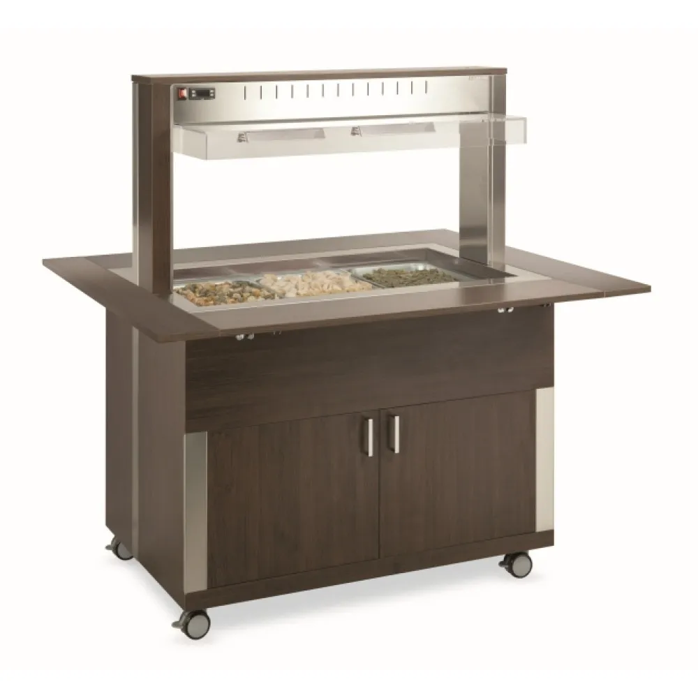 HEATED BUFFET WITH HEATING HALOGEN LAMPS ATHENA 3 BM/HALO
