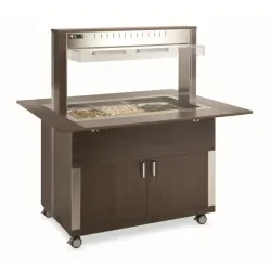 HEATED BUFFET WITH HEATING HALOGEN LAMPS ATHENA 3 BM/HALO