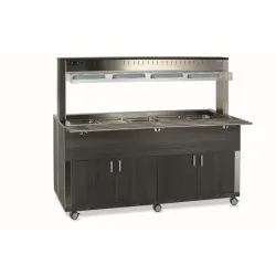 HEATED BUFFET WITH HEATING HALOGEN LAMPS ATHENA 5BM HALO