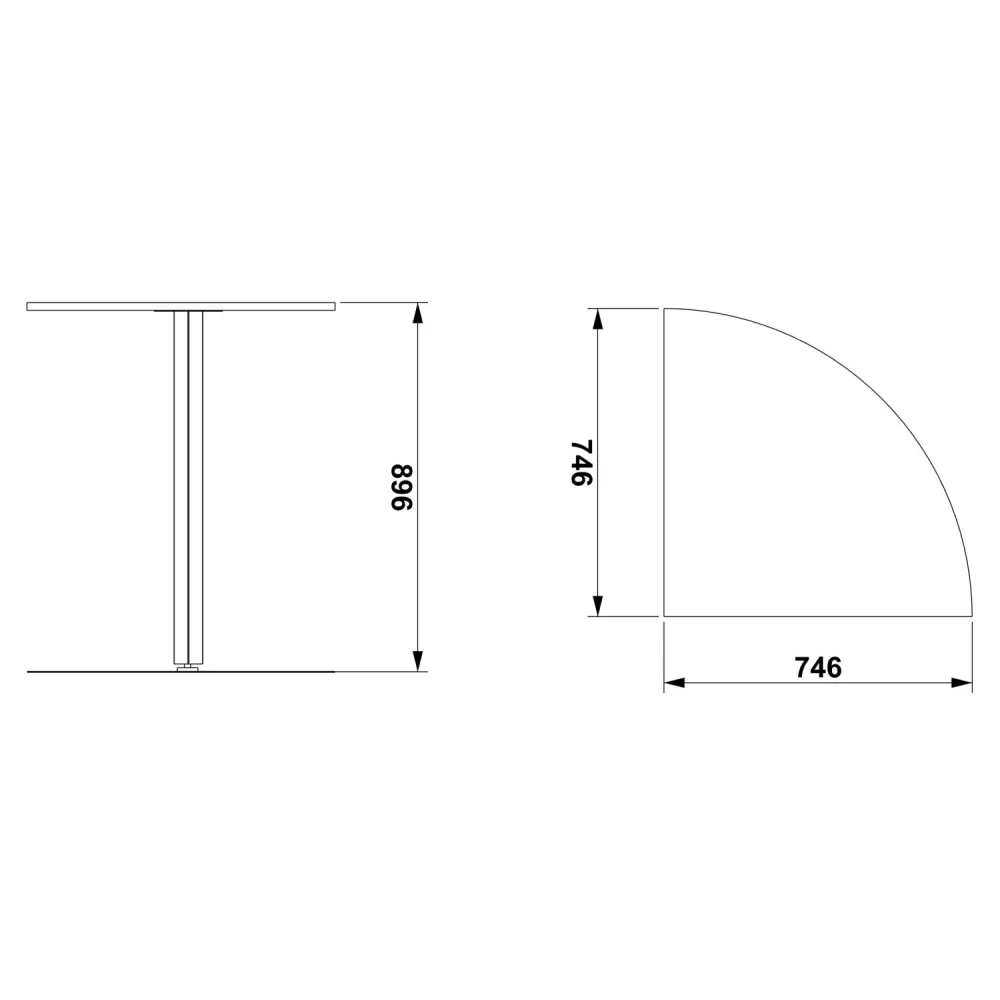 CORNER MODULE 90° WITH CURVE ATHENA A 90C