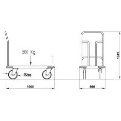 PLATFORM TROLLEY BACCO RINF
