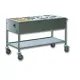 STAINLESS STEEL BAIN MARIE THERMIC TROLLEY CAPRICORNO 4 GN1/1