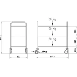 SERVING TROLLEY CERERE