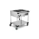 STAINLESS STEEL BAIN MARIE TROLLEY WITH FRONT CONTROL PANELS COMPASS 2 F SEP