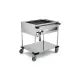 STAINLESS STEEL BAIN MARIE TROLLEY WITH FRONT CONTROL PANELS COMPASS 2 F