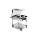 BAIN MARIE TROLLEY WITH HALOGEN LAMPS COMPASS 2 HALO