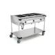 STAINLESS STEEL BAIN MARIE TROLLEY WITH FRONT CONTROL PANELS COMPASS 3 F SEP