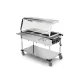 BAIN MARIE TROLLEY WITH HALOGEN LAMPS COMPASS 3 HALO SEP