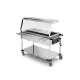 BAIN MARIE TROLLEY WITH LED LIGHTING COMPASS 3 LED