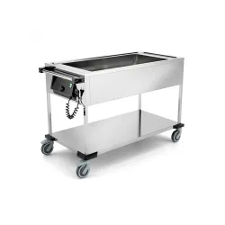 STAINLESS STEEL BAIN MARIE TROLLEY COMPASS 3BM