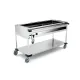 STAINLESS STEEL BAIN MARIE TROLLEY WITH FRONT CONTROL PANELS COMPASS 4 F