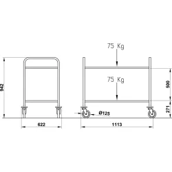 SERVING TROLLEY DRAGONE
