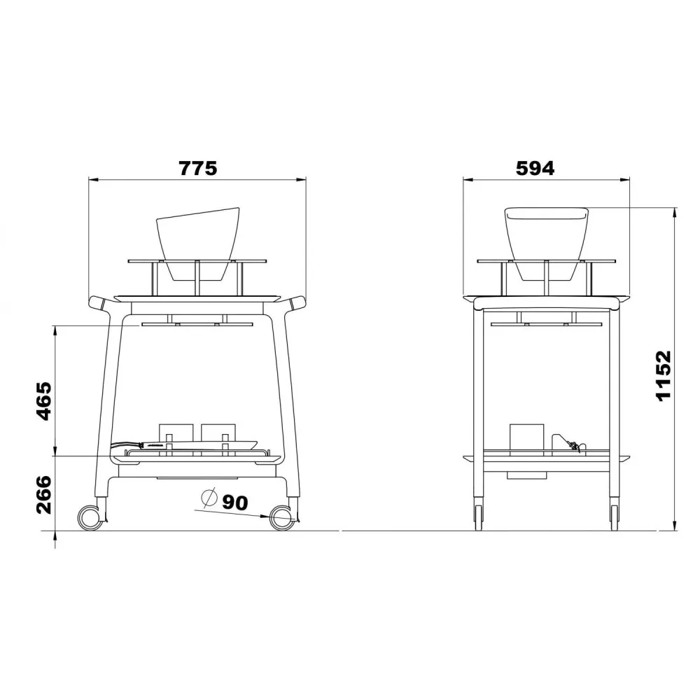 CHAMPAGNE TROLLEY ARIANNA BOLLE