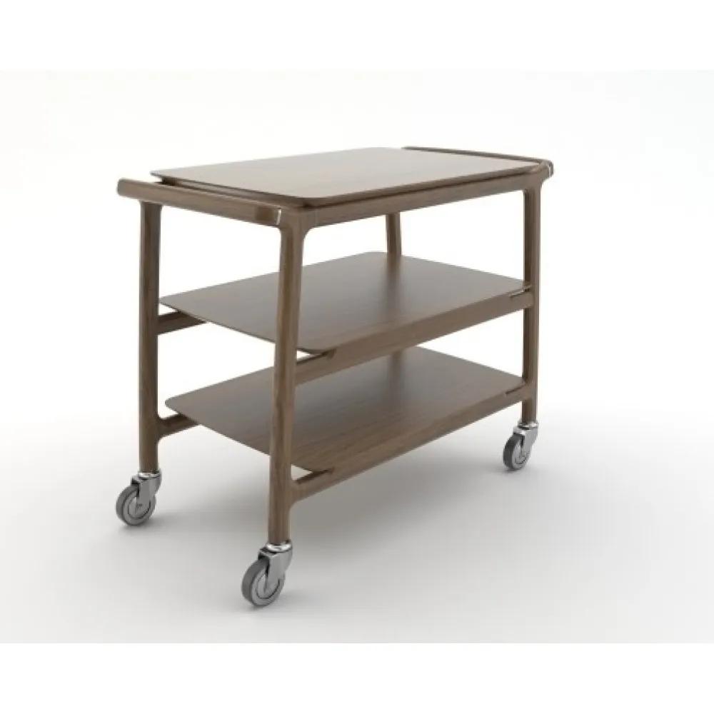 WOOD SERVICE TROLLEY ARIANNA 3