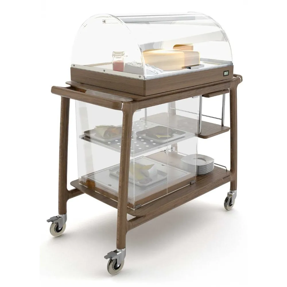 SERVICE TROLLEY WITH REFRIGERATED DISPLAY CASE ARIANNA BREAK
