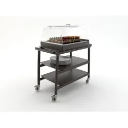 SERVICE TROLLEY WITH REFRIGERATED DISPLAY CASE ARIANNA REF3